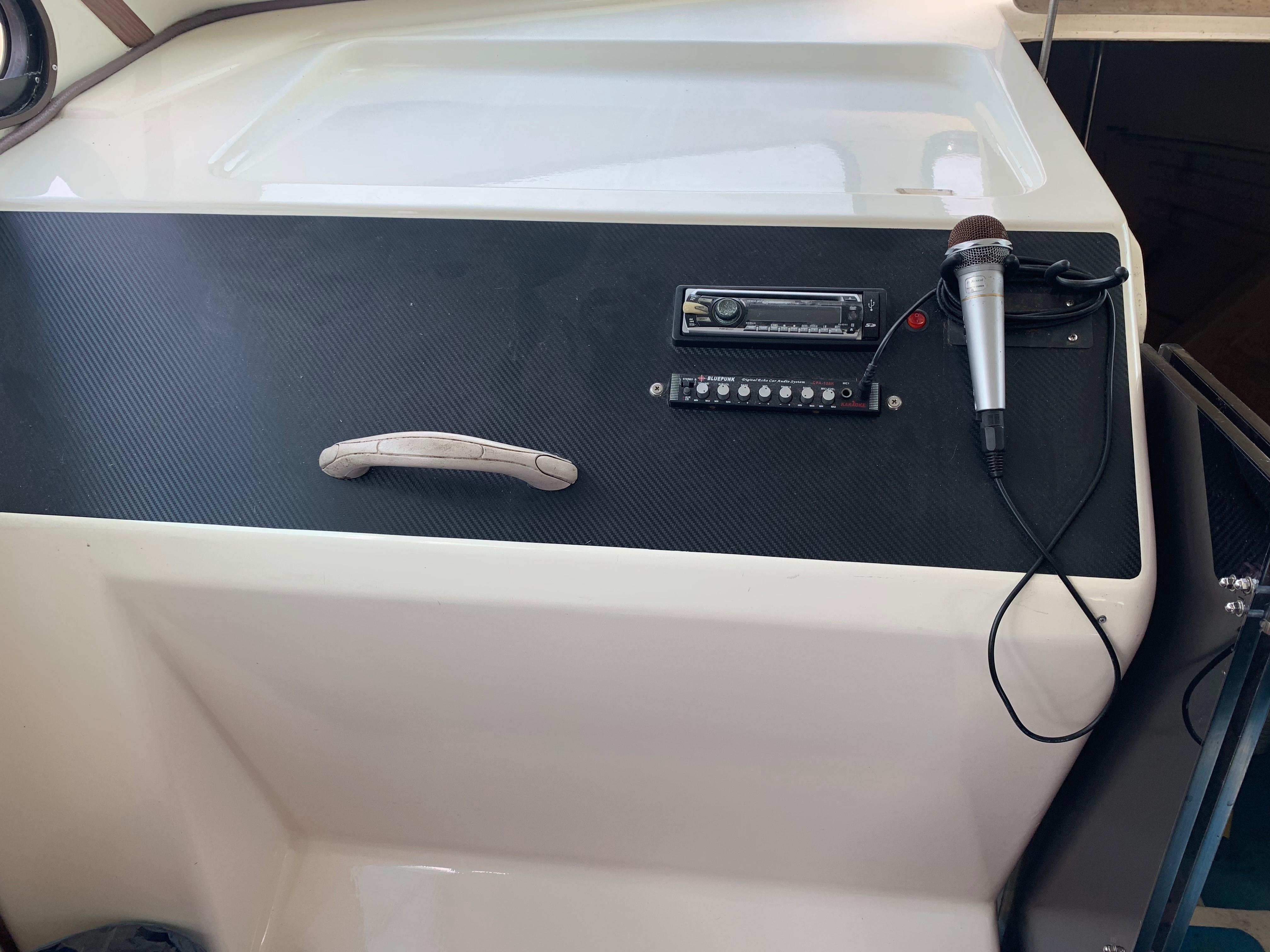 Microphone, DVD and CD player