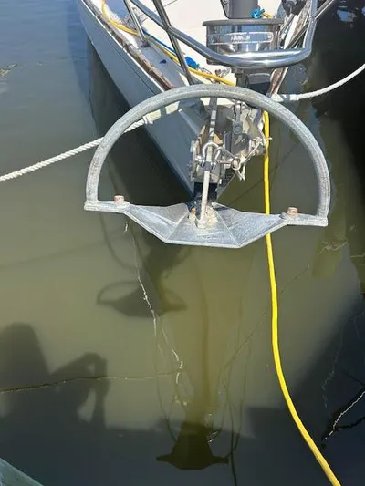 Exeter II Yacht Photos Pics Anchor of a 1988 Sabre 38 sailboat in water.
