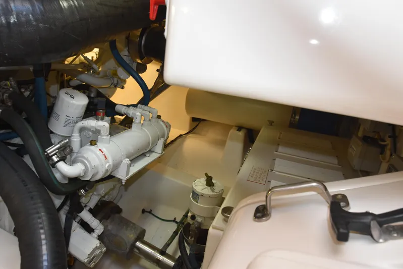 Fly'n Fish Yacht Photos Pics Starboard Engine Aft