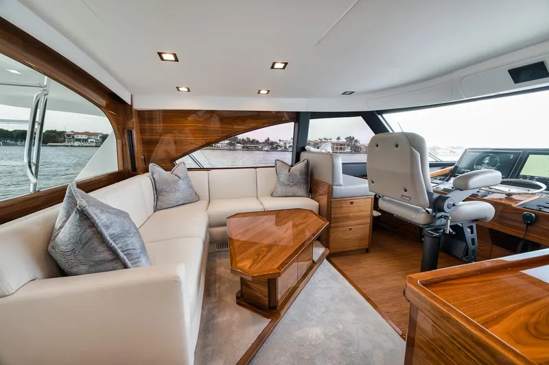 Chelsea Yacht Photos Pics Viking 72 Skybridge Chelsea - Enclosed Bridge, Seating