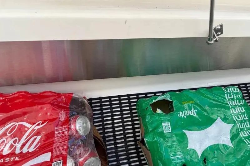  Yacht Photos Pics Packages of Coca-Cola and Sprite on a Boston Whaler 380 Outrage, 2024 model.