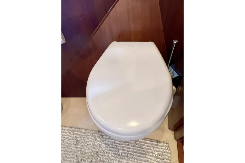  Yacht Photos Pics Luxury yacht bathroom with modern toilet, Princess V78, 2010 model.