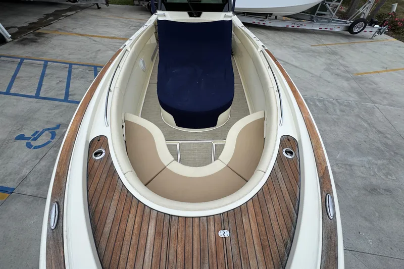  Yacht Photos Pics 2020 Chris-Craft Catalina 30 boat with elegant wood deck and spacious seating.