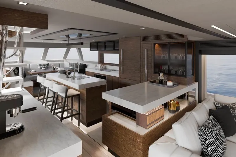 V77s-613 / Available Spring 2026 Yacht Photos Pics V77s Hull 13 3D Rendering