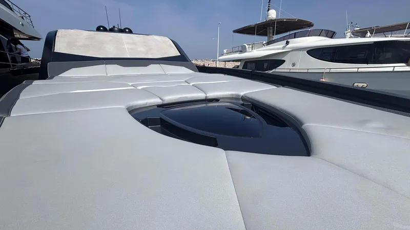  Yacht Photos Pics Luxury Tecnomar Lamborghini 63 yacht, 2022 model, sleek design with modern features.