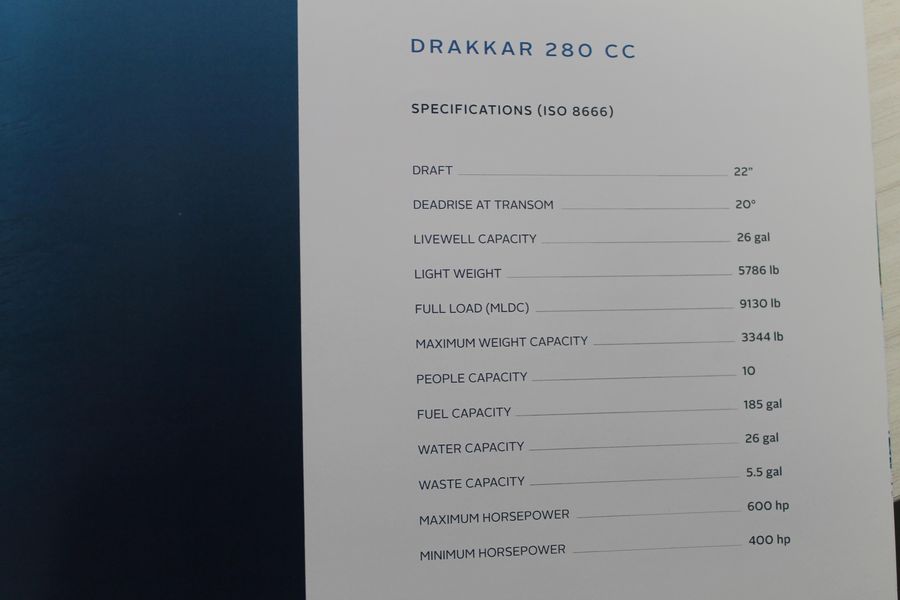 2022 Drakkar 280 CC