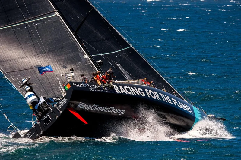  Yacht Photos Pics Sailing yacht Farr Volvo Ocean 65 racing, promoting climate change awareness, 2014.