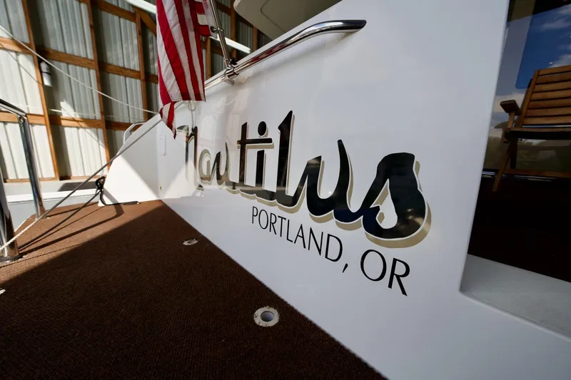 Nautilus Yacht Photos Pics Navigator 5100 yacht, 2008 model, named Nautilus, docked in Portland, OR.