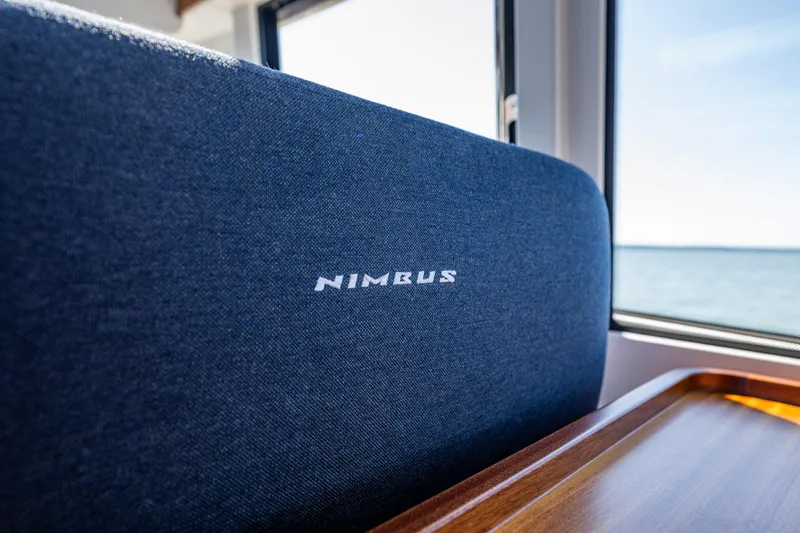  Yacht Photos Pics Nimbus 405 Coupé #88 interior seat with ocean view, 2021 model.