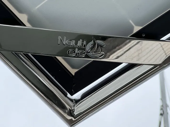  Yacht Photos Pics Close-up of a Nauti element on a 2025 Lagoon 46 yacht.