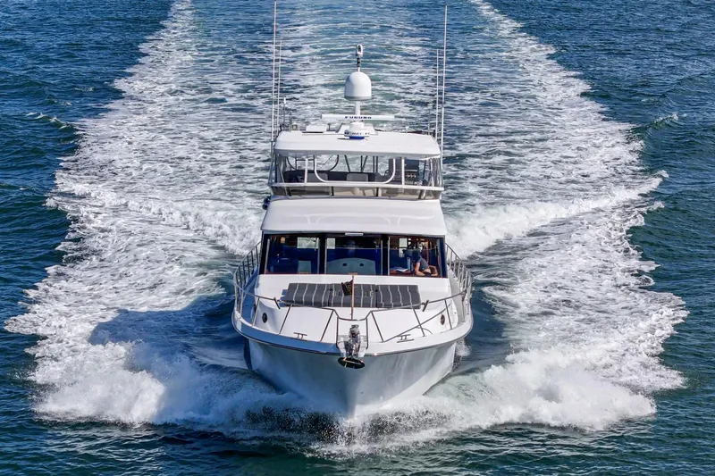 As Good As It Gets Yacht Photos Pics Ocean Alexander 640 Pilothouse yacht cruising on open water, 2002 model.