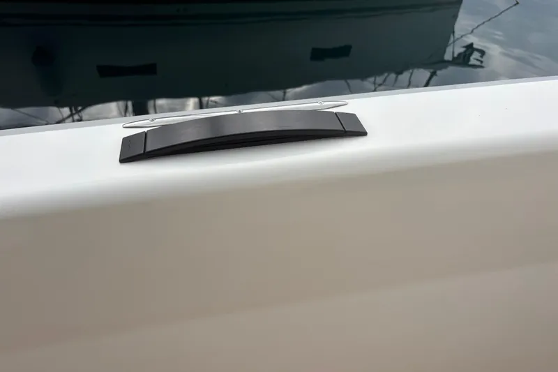  Yacht Photos Pics 2021 Bluegame BG42 boat detail with sleek, modern design and reflective water surface.