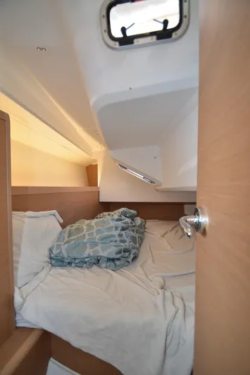 Sea To Summit Yacht Photos Pics Cozy cabin interior of 2022 Jeanneau Sun Odyssey 349 sailboat.