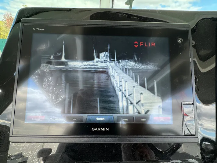  Yacht Photos Pics Garmin GPS display on 2019 HCB Siesta showing FLIR thermal imaging.