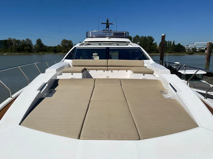  Yacht Photos Pics 2016 Azimut 77S yacht with spacious sun deck and luxurious seating.