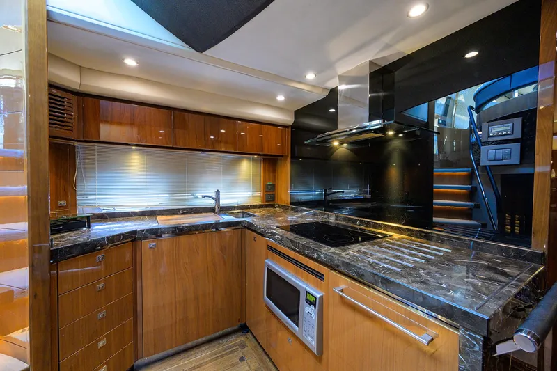 Joint Credit II Yacht Photos Pics Princess 72 Joint Credit II - Interior Galley