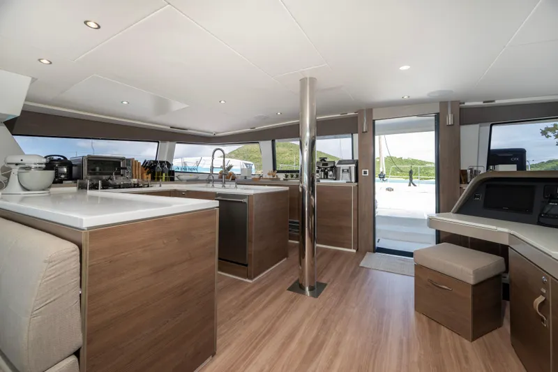 Windward Yacht Photos Pics Galley and chart table