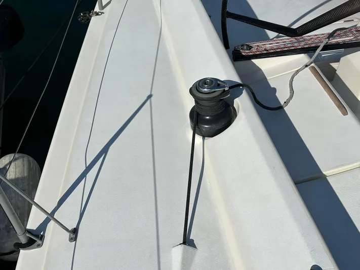 Time Shaver Yacht Photos Pics European Under-Deck Mainsheet System