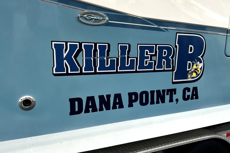 Killer B Yacht Photos Pics 2019 Grady-White Canyon 336 boat with "Killer B" logo, Dana Point, CA.