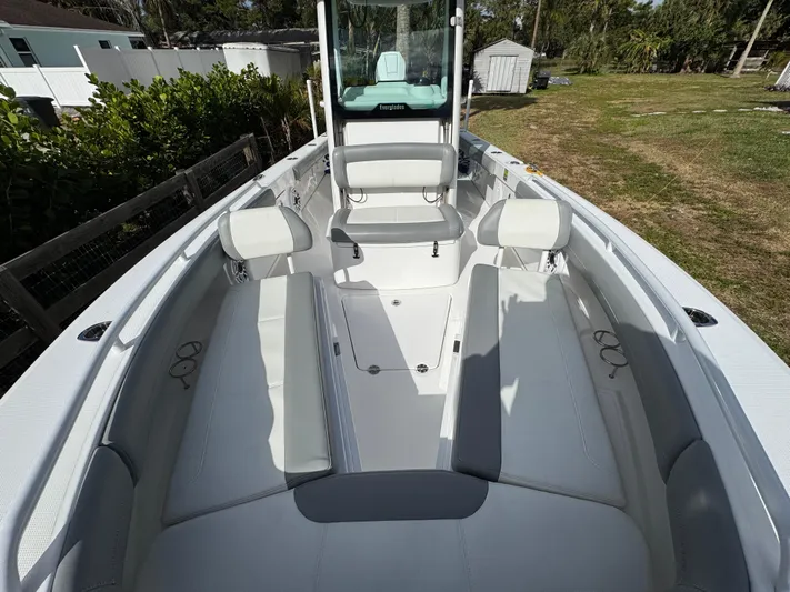  Yacht Photos Pics 2024 Everglades 253 Center Console boat with spacious seating and modern design.