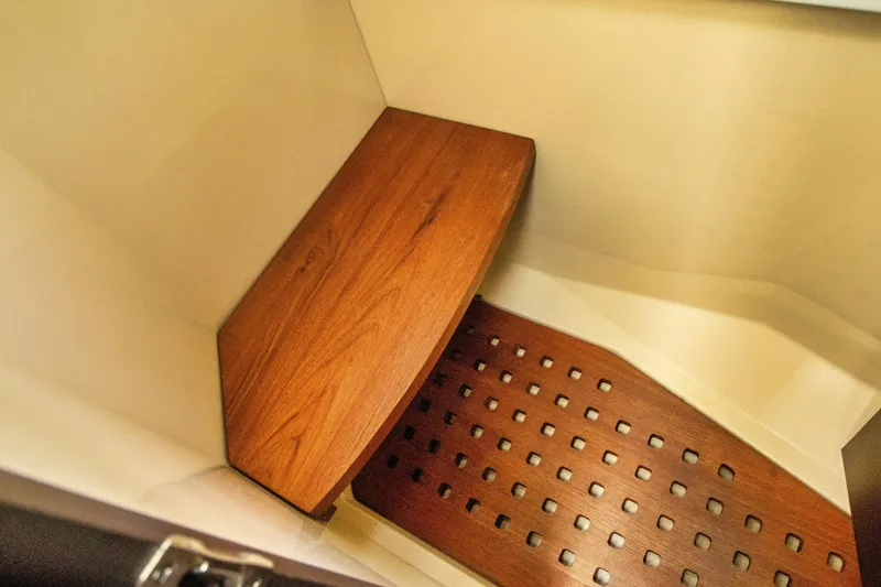  Yacht Photos Pics Wooden interior detail of 2020 Regal 38 XO yacht.