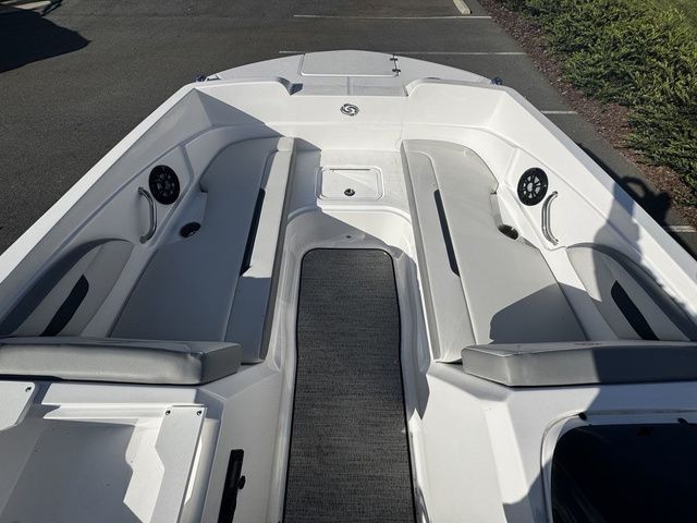2023 Hurricane SunDeck Sport 205 OB interior with spacious seating and modern design.