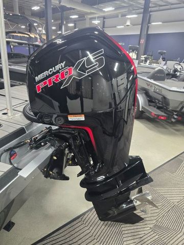 2024 Vexus ADX180 with Mercury Pro XS outboard motor in showroom.