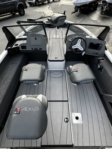 2024 Vexus ADX180 boat interior with sleek seating and modern dashboard design.