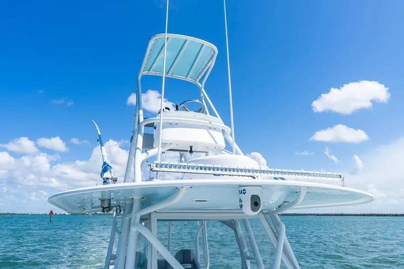  Yacht Photos Pics Freeman 37VH 2018 boat on water under clear blue sky.