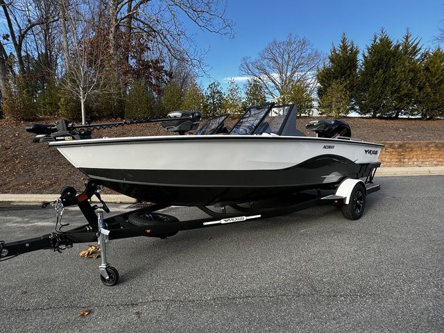 2024 Vexus ADX190 boat on trailer, parked outdoors, showcasing sleek design and modern features.