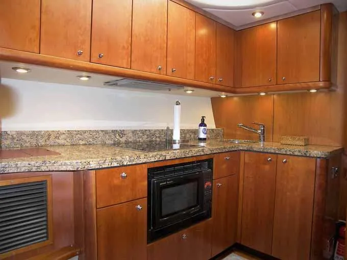 Young Girl Yacht Photos Pics Galley to Fwd Port