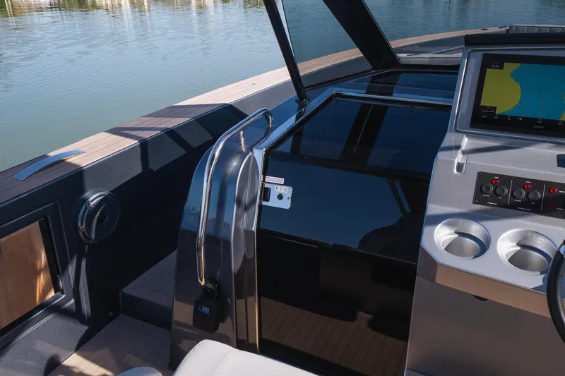  Yacht Photos Pics Cockpit of 2025 Pardo Yachts P43 with navigation system and sleek design.