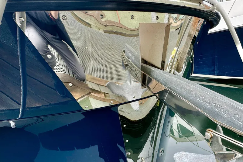  Yacht Photos Pics Close-up of a 2023 Ranger Tugs R-29 S anchor.