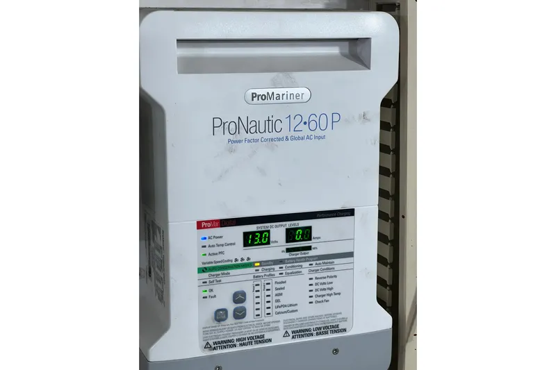 Kailani Yacht Photos Pics ProMariner ProNautic 12-60P charger on 1991 Viking 63 Motor Yacht.
