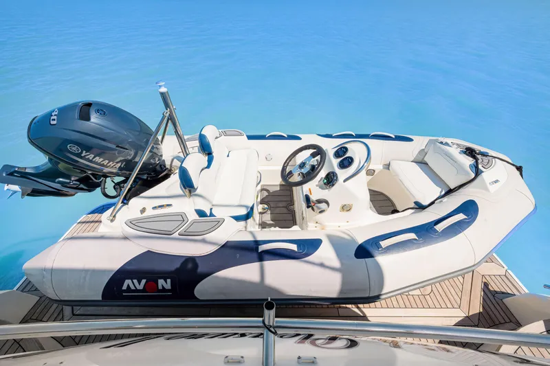 Fuelish Pleasure II Yacht Photos Pics Luxury Princess 56 yacht with Avon tender and Yamaha engine, 2017 model.