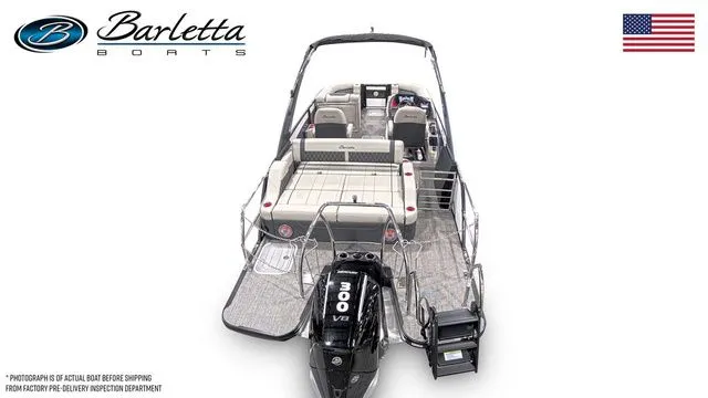  Yacht Photos Pics 2026 Barletta Lusso 23UCA luxury boat with powerful 300 V8 engine, sleek design.