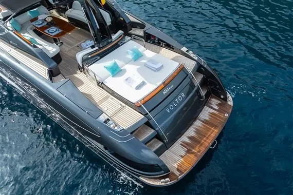 Voltor Yacht Photos Pics Luxury yacht Riva 63 Virtus 2016 on calm waters.
