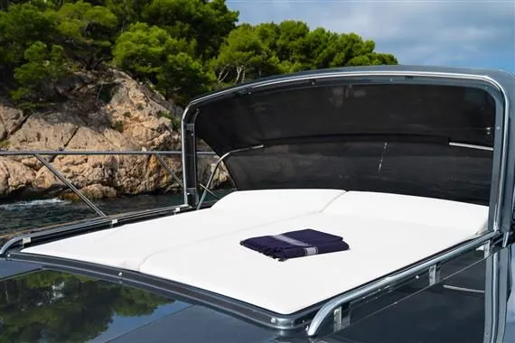 Voltor Yacht Photos Pics 2016 Riva 63 Virtus yacht with sun deck and towel.