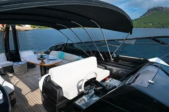 Voltor Yacht Photos Pics Luxurious interior of 2016 Riva 63 Virtus yacht.