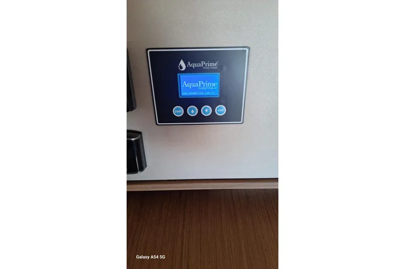  Yacht Photos Pics Control panel of AquaPrime water maker on Lagoon 450 F, 2018 model.