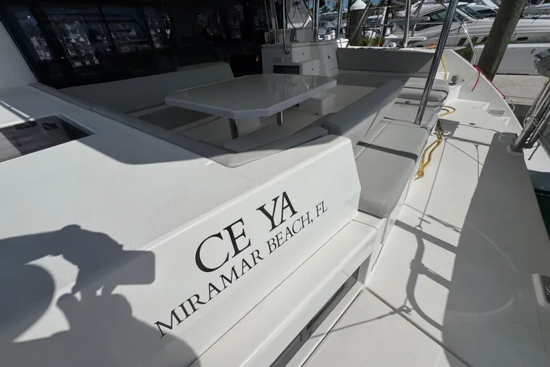 Ce Ya Yacht Photos Pics Leopard 45 catamaran, 2021 model, docked at Miramar Beach, FL.