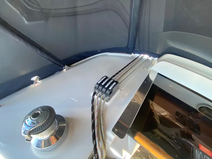 First Admiral Yacht Photos Pics Deck view of a 2006 Hunter 38 yacht.