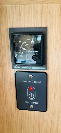 Happy Hour Yacht Photos Pics Mastervolt inverter control panel on 2020 Beneteau Oceanis 41.1 yacht.