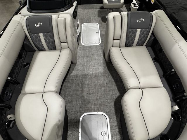 2025 Barletta Boats R23UCA interior with luxurious seating and modern design.