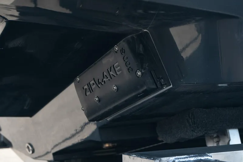  Yacht Photos Pics Close-up of 2025 Scout 261 XSS boat component with Zipwake system.