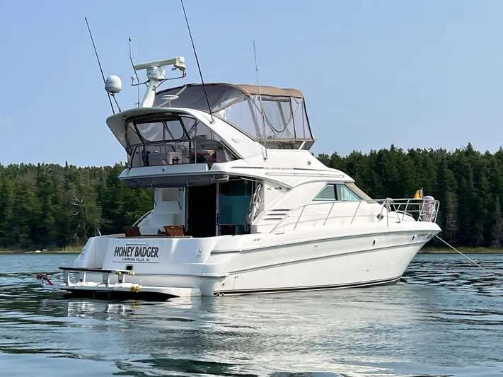 Honey Badger Yacht Photos Pics 1996 Sea Ray 400 Exterior Stern
