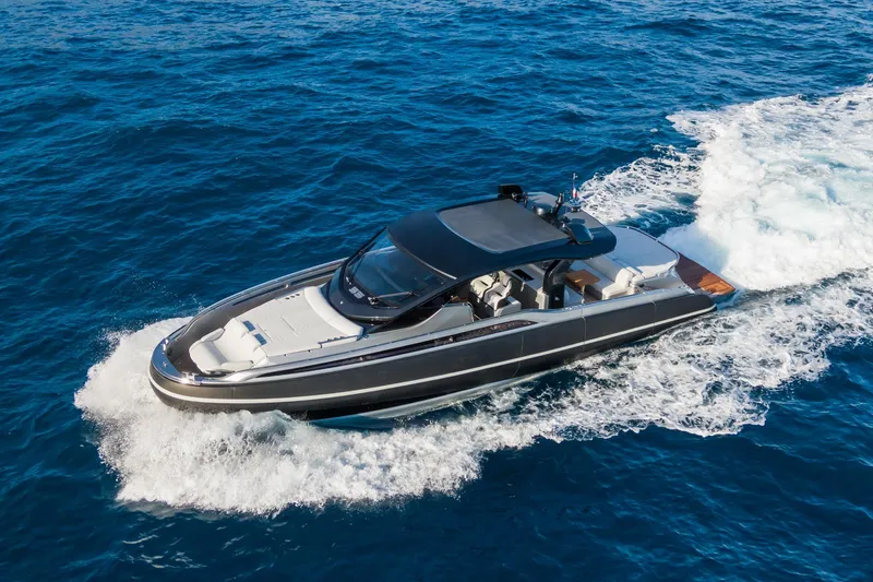 Ciao L Yacht Photos Pics 2022 SACS Rebel 55 luxury yacht cruising on open blue sea.