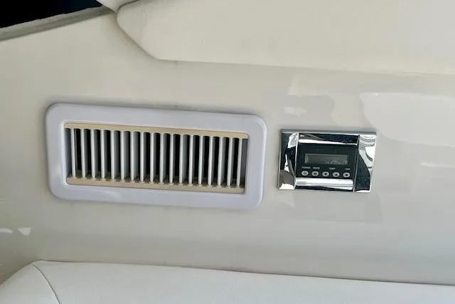 Stay Loose Yacht Photos Pics Air vent and control panel on 2013 Sea Ray 410 Sundancer yacht interior.