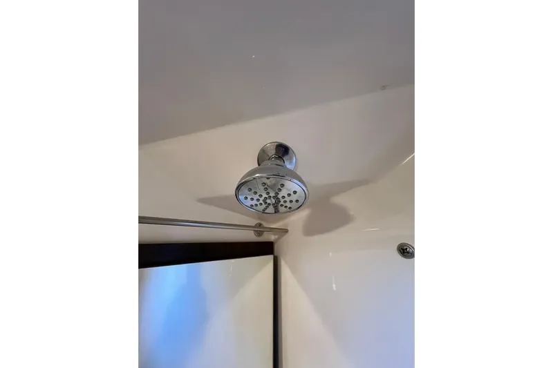  Yacht Photos Pics Showerhead in 2018 Regal 28 Express boat bathroom interior.