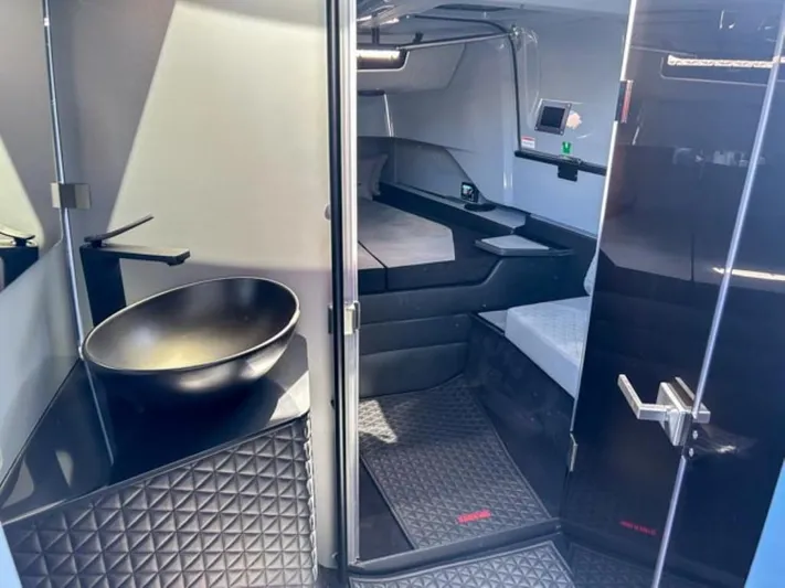  Yacht Photos Pics Luxurious interior of 2024 BRABUS Shadow 1000XC with modern design and sleek finishes.